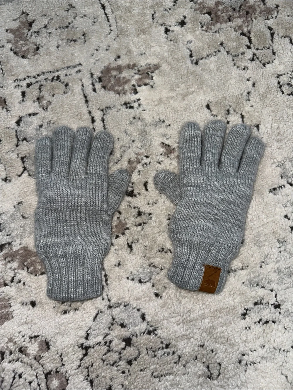 H&M Gray Knit Kids Gloves